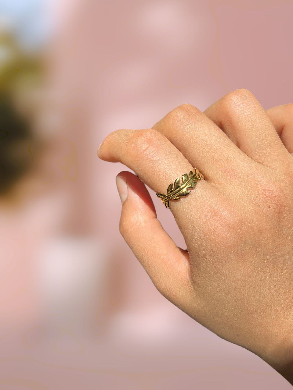 Adjustable Waterproof Leaf Ring