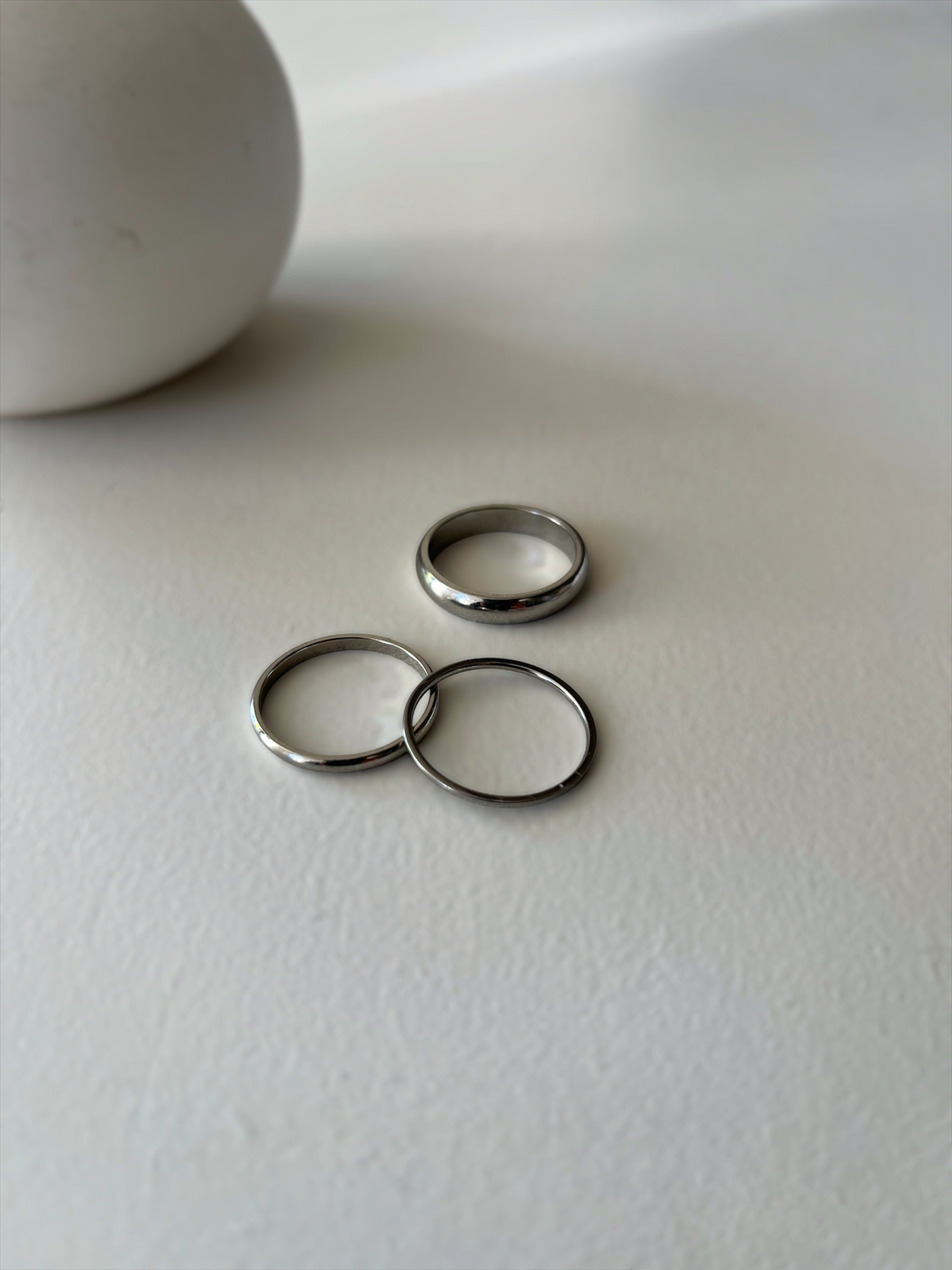 Waterproof Plain Rings 1mm, 2mm + 4mm